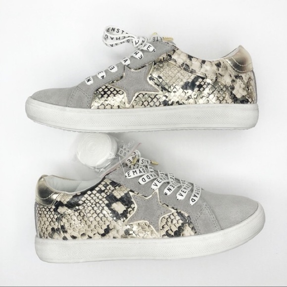 STEVE MADDEN AMALFI STAR SNEAKERS SIZE 8 1/5 ⚫️ - Picture 1 of 8